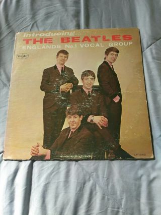 Rare Record Lp Introducing The Beatles Vjlp 1062 Mono Version Ii From 1963