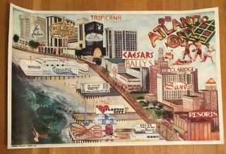 Town Promotions 1983 Poster Atlantic City Playboy Bally 