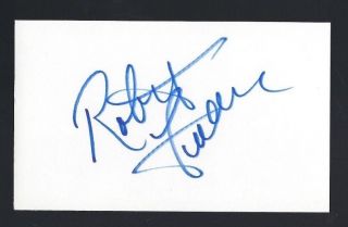 Robert Fuller Signed Autograph 3 " X 5 " Card Tv Western Actor Wagon Train