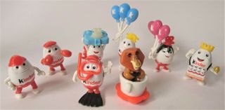 European Kinder Ferrero Set Of 8 Small Kinder Surprise Egg Plastic Toys 2