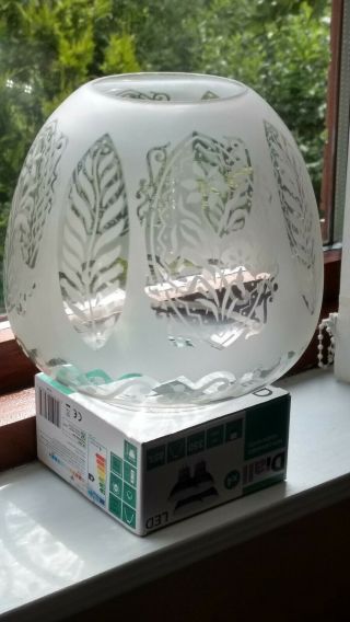 Victorian Beehive Etched Oil Lamp Shade