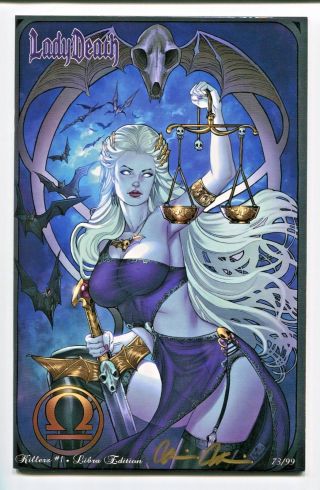 Lady Death Killers 1 Libra Variant Cover By Nei Ruffino Zodiac Series Signed