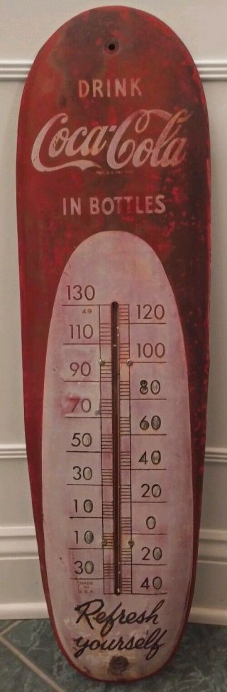 Vintage Coca - Cola Cigar Thermometer