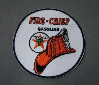 Texaco Fire Chief Gasoline Embroidered Sew - On Uniform - Jacket Patch 3 "
