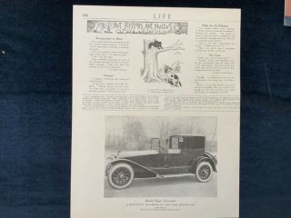 E Locomobile Special Coupe 1920 11 X 8 1/2