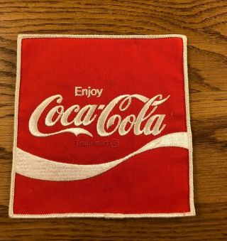 Vintage Enjoy Coca Cola Large Patch 6 