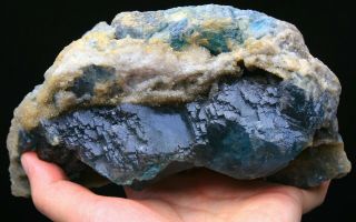 1792g Rare Beauty Ladder - Like Blue Green Fluorite&calcite Mineral Specimen/china
