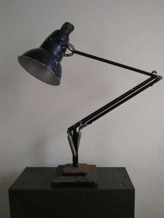 Herbert Terry Anglepoise Lamp 1227 For Restoration Black