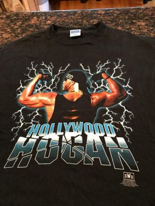 Vintage 1998 Wcw Nwo Hollywood Hulk Hogan T - Shirt Wwe