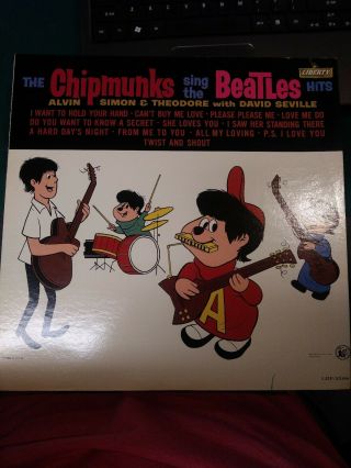 The Chipmunks Sing The Beatles Hits - Liberty Lrp - 3388 - 1964 - Nm/nm