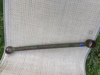 Vintage Wrench Looks To Be John Deere 1 1/2 " X1 1/4 " Box End Approx 19 " Long