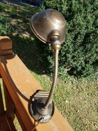 VINTAGE EAGLE ART DECO DESK LAMP - LOOKS & GREAT U.  S.  A. 3