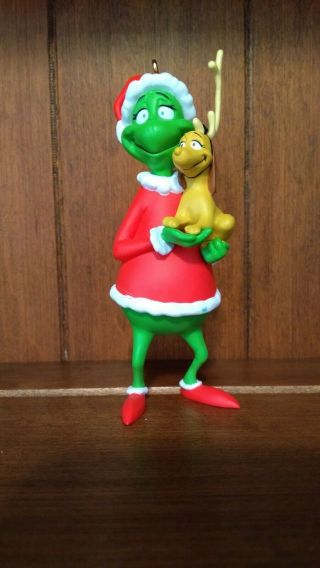 1998 Hallmark Grinch And Max Christmas Ornament Dr Seuss No Box