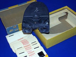 Vintage 1950s Brumberger 3D Realist Stereo Viewer Stereoviewer w Box & 25 Slides 2
