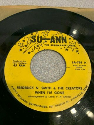 Frederick N Smith & The Creators - When I 