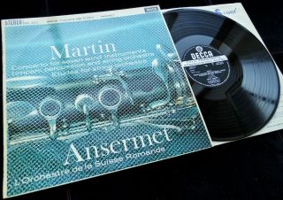 Martin: Concerto & Etudes - Ernest Ansermet Decca Sxl 2311 Wbg Ed1 Lp