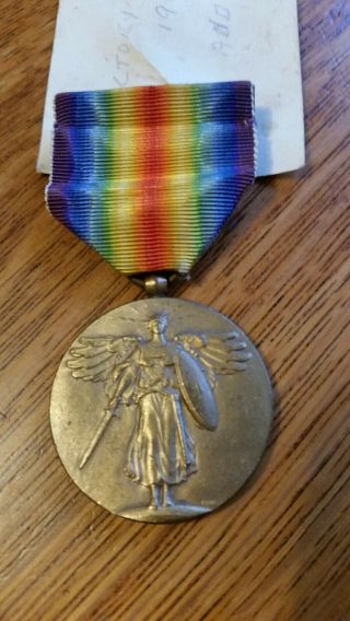 Vintage Wwi Us Army Victory Medal 1918