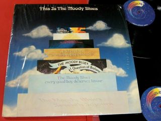 The Moody Blues " This Is The Moody Blues " 1974,  2 Lp Set,  Nm/nm/nm