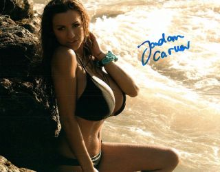 Jordan Carver Glamour Model Signed 8x10 Photo 167a Zoo Weekly Maxim Mexico