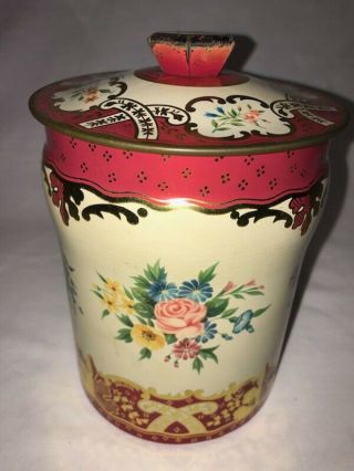Vintage George W.  Horner & Co.  Floral Tin Made In England