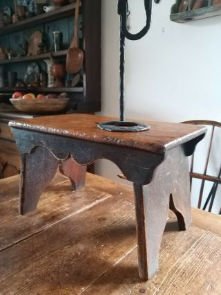A Fabulous Georgian Oak Stool Welsh Oak Stool Bedside Coffee Table Etc
