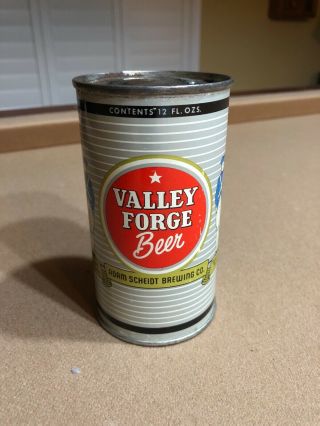 Vintage Valley Forge Beer Flat Top Can Adam Scheidt Brewing Co Norristown Pa
