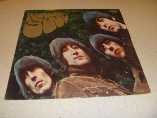 The Beatles,  Rubber Soul,  Vintage Vinyl Lp Record Album.  Capitol,  Orange Label