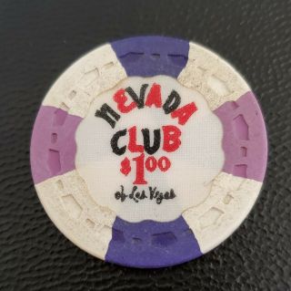 $1 Las Vegas Nevada Club 1950 Casino Chip