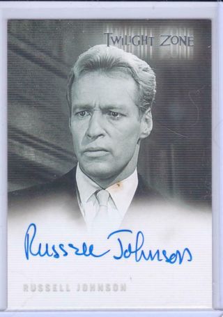 Twilight Zone Series 4 Autograph Card A80 Russell Johnson