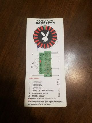 Playboy Club Casino Uk Roulette Card Single Zero