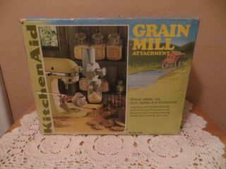 Vintage Hobart Kitchenaid Grain Mill Mixer Attachment Model Gm Grain Grinder