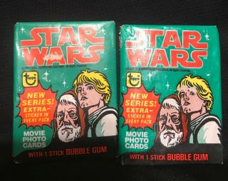 2 - Vintage 1977 - 1978 Topps Star Wars Wax Packs 4th Series