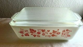 Vintage Pyrex Pink Gooseberry Refrigerator/casserole Dish 503 1 1/2 Quart N
