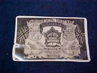 Orig Ww1 Real Photo Postcard The Canadians Souvenir Of The Great War
