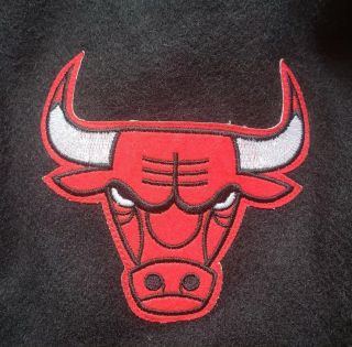 VTG Chicago Bulls NBA Letterman Leather Jacket (J.  H.  Dundee Design) - M JORDAN 3
