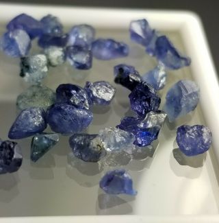 Rare benitoite crystals from the gem mine in California (BHW 40) 2