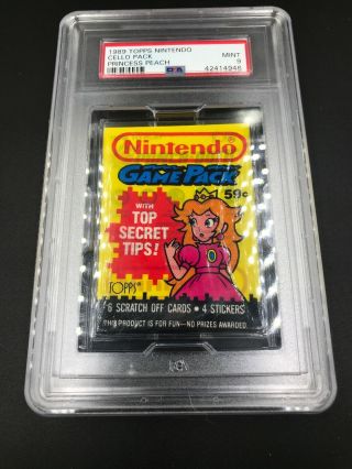 1989 Topps Nintendo Princess Peach Pack Psa 9