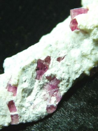 Seven Red Emerald Bixbite Or Red Beryl Crystals In A Big Matrix Utah 8.  6 E