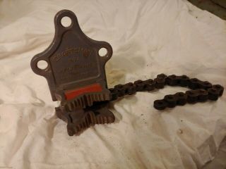 Vintage Craftsman No.  1 Pipe Chain Vise 1/8 " To 2 " Pipe / Fb 102 In Good Cond