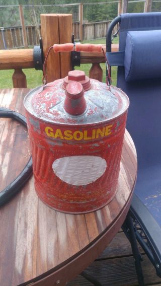 Vintage Metal 2 Gallon Gas Can