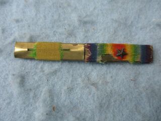 Wwi Us Army Ribbon Bar Victory With Battle Star And Mexico Border Service Pb Ww1
