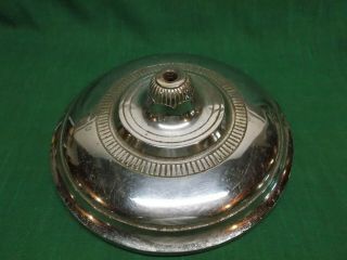 Vintage Cast Iron Chrome Plated Floor Lamp Base.  Replacement Parts.
