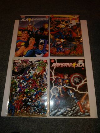 Jla/avengers 1 - 4 Dc And Marvel Comics Set (2003) Avengers And Justice League
