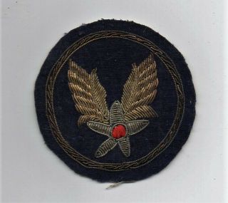 Rare - Org Ww1 - World War 1 - Us Army Air Corps Theater Made Bullion Patch - 2.  75 "