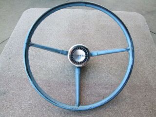 Vintage 1967 - 68 Gmc Steering Wheel W/ Horn Button.