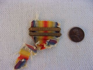Ww1 Us Victory Medal Clasps - - Aisne - Marne/defensive Sector - -