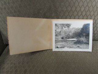 Frank Hohenberger Vintage Signed Photo " A Lazy Creek " In Folder 1951 Indiana Art