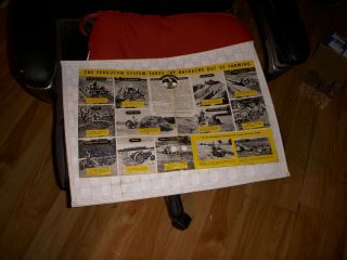 Vintage Ford Ferguson Tractor Dealers Sales Brochure 4 Pages