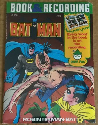 Vintage Batman Comic Book And Record Set - Still