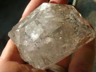large double terminated Herkimer Diamond quartz crystal specimen 2